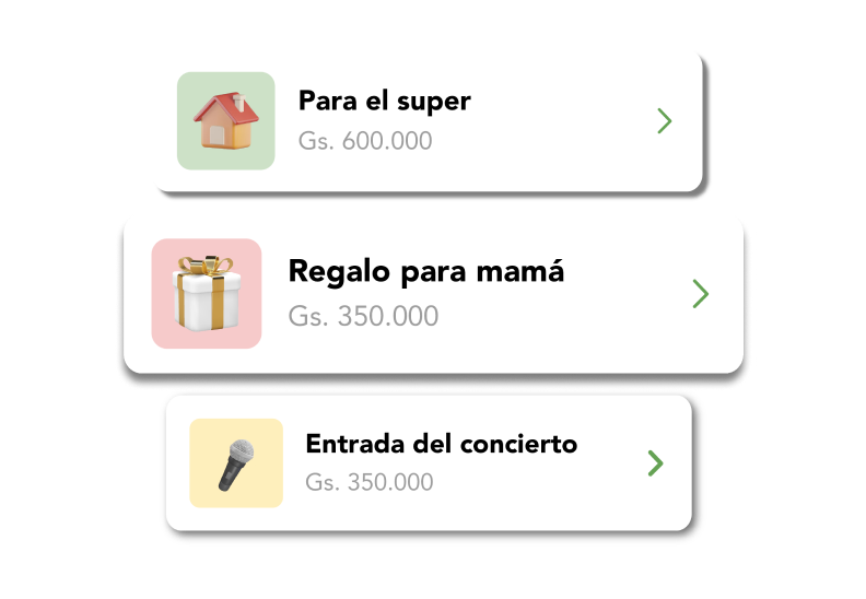 Bolsillos para ahorros